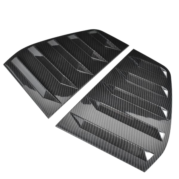 Par med sideventil vindusskuffe lamelltrim bilmodifikasjon passer for R Mk6 2009-2013 Karbonfiberstil