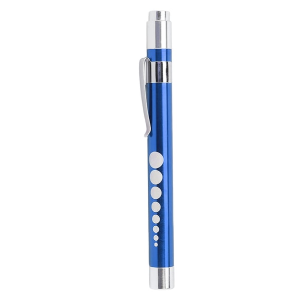 LED Penlight White Lighting Konkavt hode Aluminiumslegering Medisinsk Pen Light for Throat Blue