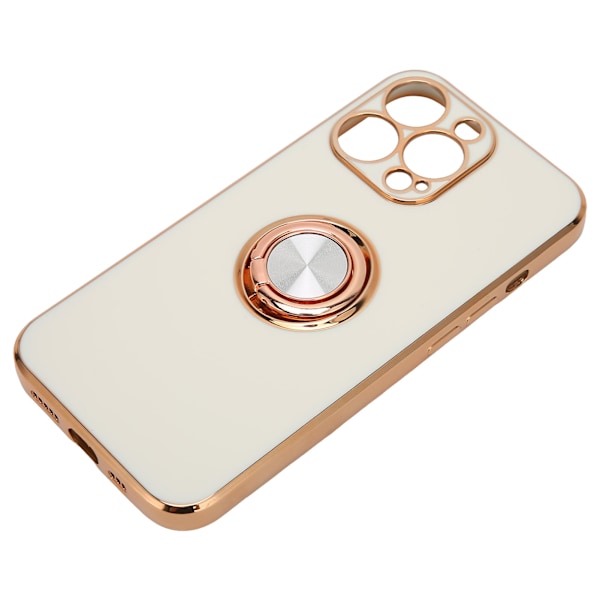 Matkapuhelimen kuori ruusukulta galvanoitu phone case naisten ultraohut pehmeä TPU- cover iPhone 13 Pro White -puhelimelle