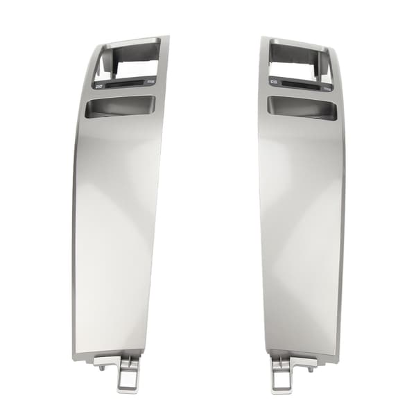 2PCS Instrumentbräda Luftventilpanel 55474‑60040 Vänster Höger Panel Ersättning För Land Cruiser Prado J120 2003‑2009 Silver