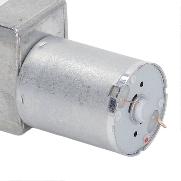 Vaihdemoottori 12mm kaksoisakseli itselukittuva palautuva kierukkavaihde nopeuden vähennysmoottori kiinnitysalustalla DC12V 10RPM
