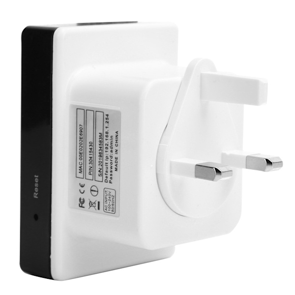 Trådløs netværksrouter Wifi Single Boost Repeater SSID-forstærker 300mbps 100-240VUK-stik