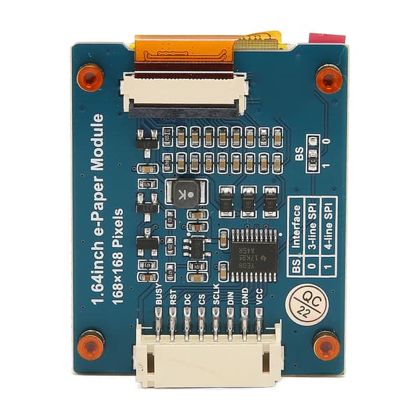 1,64 tommer E Ink Display Modul 168×168 Rød Gul Sort Hvid 4 Farver E Paper Elektronisk Skærmpanel til Læsere
