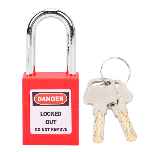 Isoleringssäkerhet LOTO hänglås för maskintillverkning (38 mm) Red