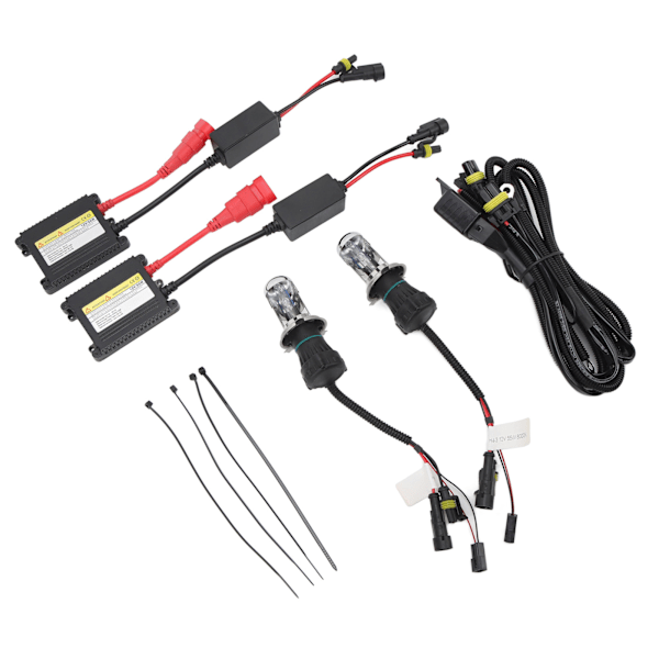 Ksenon-ajovalot 5500LM H4 Xenon-polttimo 55W HID Xenon-polttimosarja kaikille DC12V-autoille 8000K sininen