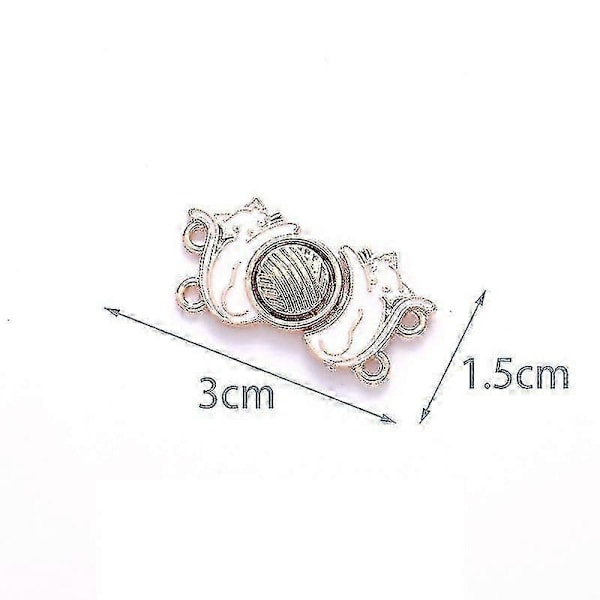 Gjenbrukbare Metallknapper Perle Snap Festeknapp Bukseknapp Uttrekkbar Knapp Sy-på Spenner For Jeans Perfekt Passform Reduser Midje Hvit Katt 3 stk