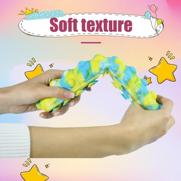 Caterpillar Push Bubble Suction Cup Legetøj Silikone Sensoriske Legetøj Stress Relief Legetøj Rejse Legetøj til Børn Voksne