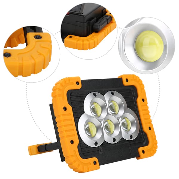 Mini Solar Light Multifunksjonell COB Arbeidslampe Bærbar Campinglykt for Utendørs Fiske Reparasjon Piknik