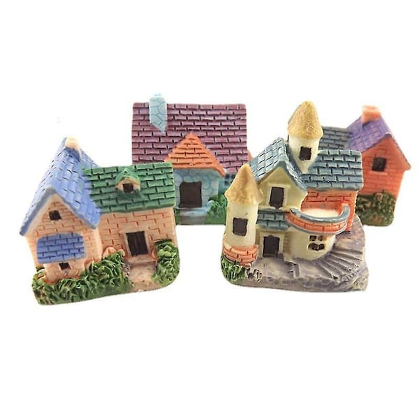 4 stk. Fehus Dekoration Have Statue Fe Mikro Landskab Dekoration Miniature Have Ornamenter