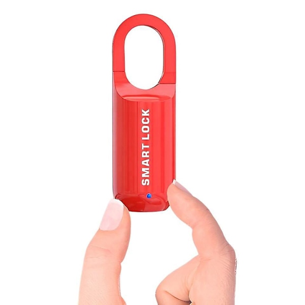 Water Resistant USB Rechargeable Fingerprint Padlock for Gym, Locker, Luggage - Keyless, Long Standby Time