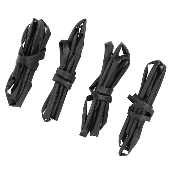 Krympeslangesett 4 typer polyolefin 3mm 4mm 5mm 6mm kombinasjon 1 meter lengde