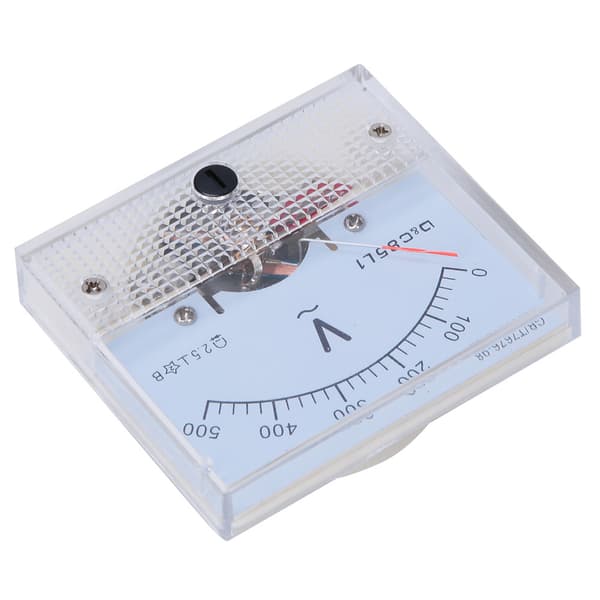 AC Pointer Voltmeter 0-500V Skalaområde Spændingstest Måler Detektor Panelmetre