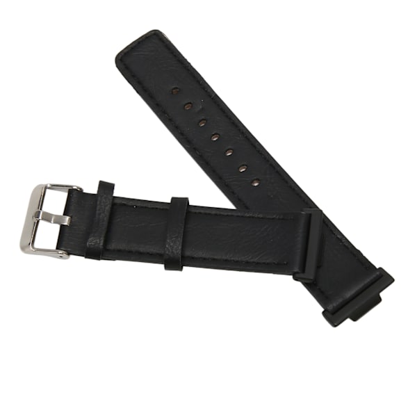 Nahkainen älykellon ranneke Mukava korvaava älykellon ranneke watch FIT 2 Black