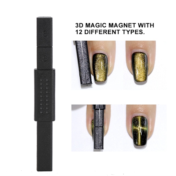 Multifunktionell 3D Cat Eye Effekt Magnet för UV Målnings Gel Nagellack för Gel Varnish
