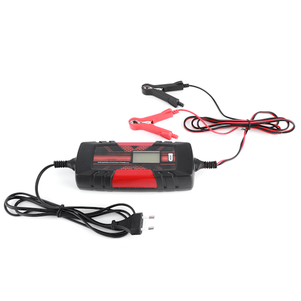 Smart Batterilader Elektronisk Vedligeholdelse Auto Motorcykel 6‑12V IP65 Vandtæt EU Stik 110‑240V