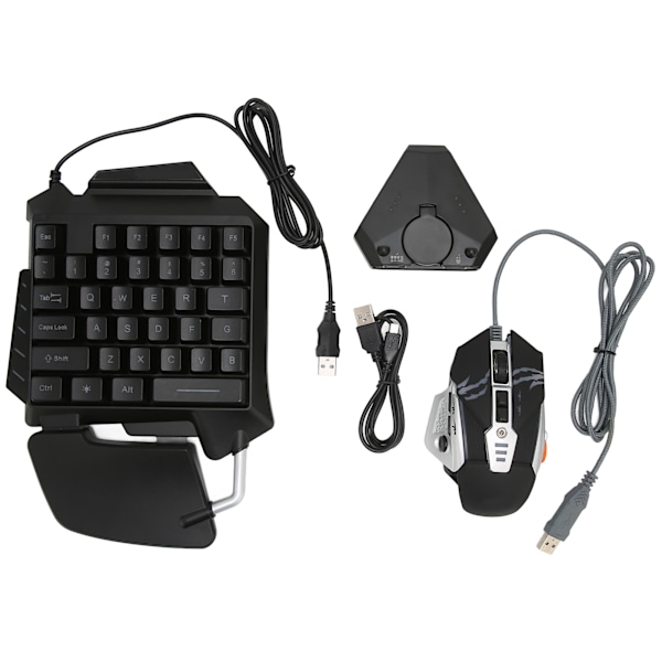 3pcs Peripheral Wired Keyboard Mouse Converter Equipment USB Universal for Android, for IOS