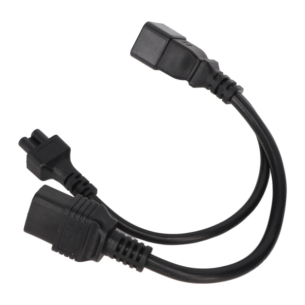 IEC320 C20 hane till C5 C19 honkabel 20A 125V 16A 250V 1 in 2 ut PVC-hölje IEC320 Y splitterkabel 1,05 fot