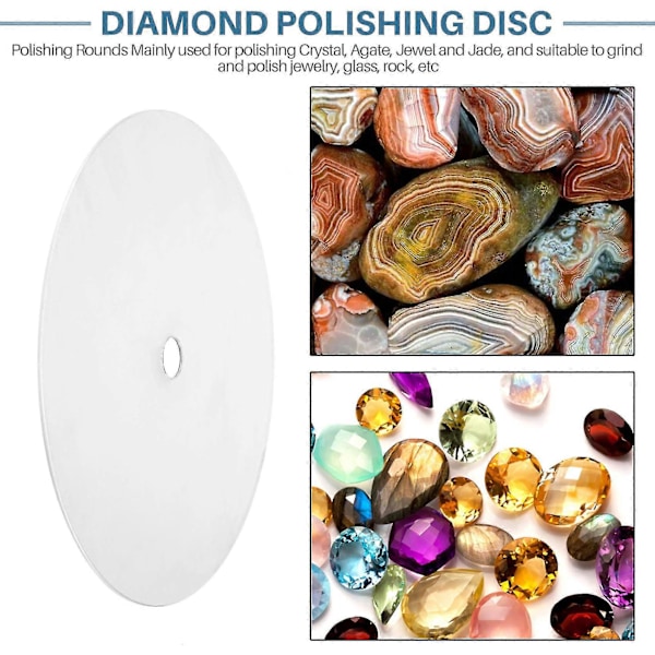 4 stk Diamant Poleringsskive 600 800 1200 3000 Grit 6 tommer Flat Lap Slipehjul Lapping Sliping D