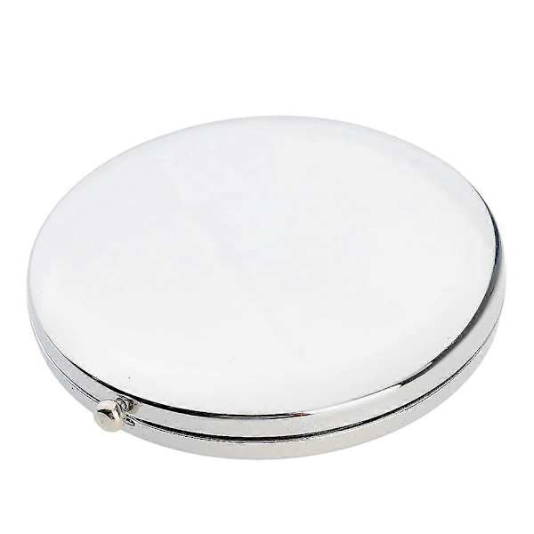 2 x 2 stk. Mini Rund Sammenklappelig Kosmetik Kompakt Dobbeltsidet Makeup Spejl