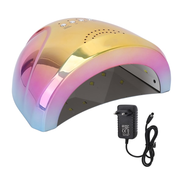 UV LED-spikerlampe 48W Dobbel lyskilde Infrarød Intelligent Induksjon Gel Polish tørketrommel EU-plugg 100‑240V