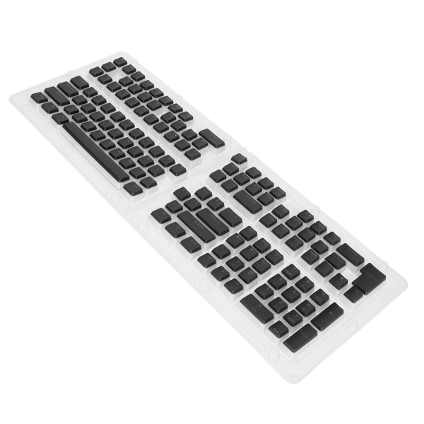 Tastatur Tastatur 129 Taster Pudding Gjennomsiktig OEM Høyde PBT Tofarget Sprøytestøping DIY Tastatur Tastatur Svart