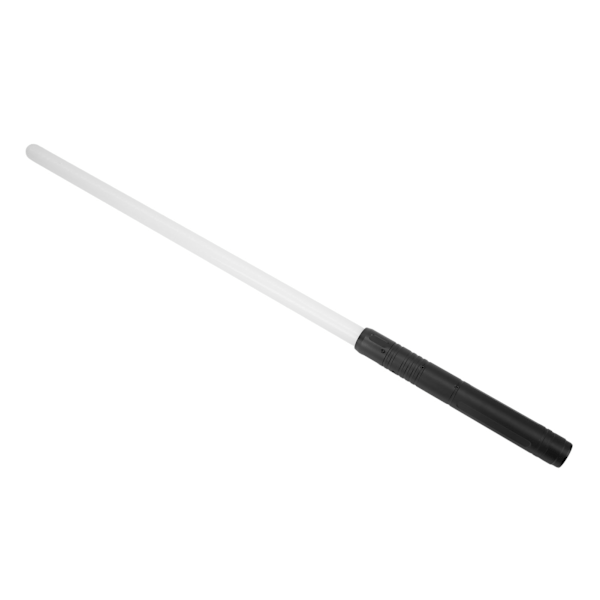 S968 Metall Laser Svärd Ljus Upp Sabel LED Flash Stick Färgglad Färgförändrande Ljus Modell Leksak Svart Utan Adapter