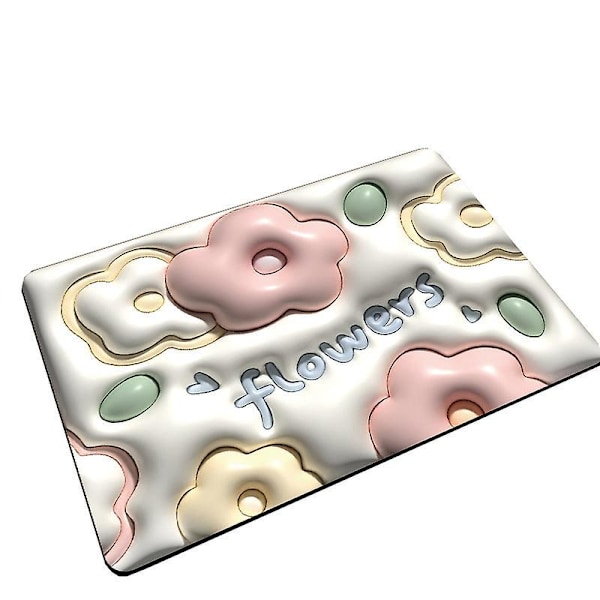 Piirretty 3D Imuva Matto Kylpyhuoneeseen - Liukumaton Kylpyhuoneen Matto (50x80cm)