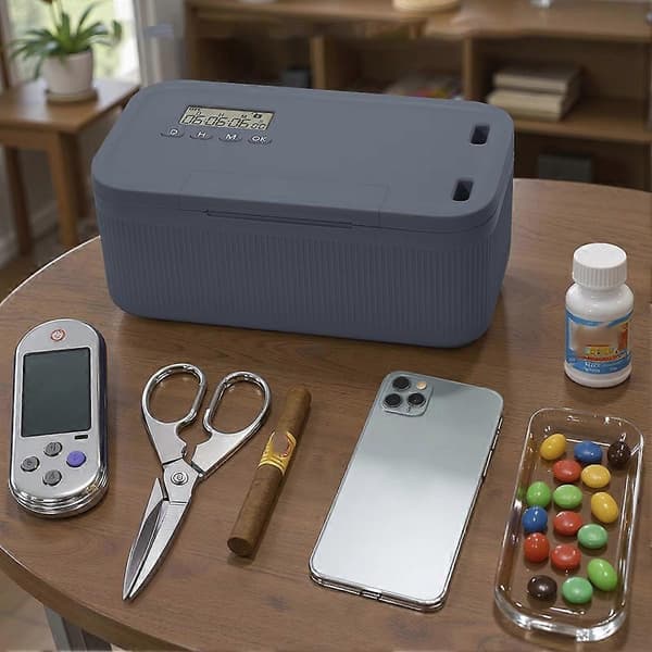 Electronic Time Lock Box Self-Control Lock Box Phone Lock Box From Phones Video Games Social Media Snacks