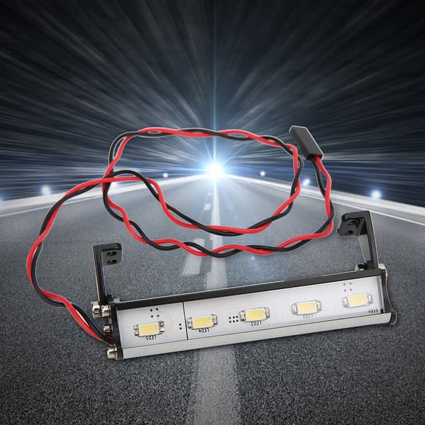 Modellbil Lys Bar Universal Highlight 6 LED Erstatningssett for 1/10 Kraner Lastebiler 70mm