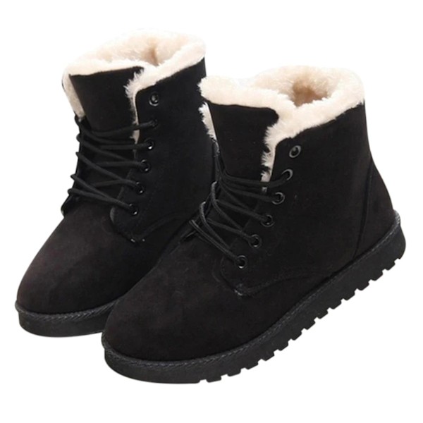 Women's Winter Ankle Boots with Thick Fleece Lining