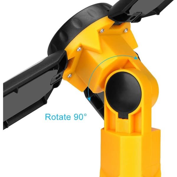 Multifunksjonell arbeidslampe med innebygd USB-oppladbart batteri Yellow