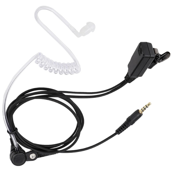 PPT Walkie Talkie Headset Ørestykke Luftgjennomsiktig rør 3,5 mm øretelefon Passer til 1s