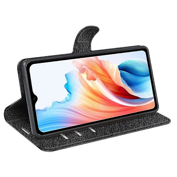 Til Oppo A38 4G Etui Wallet Telefon Shell Litchi Tekstur Støtte Læder Cover Zekai Grøn Style B Oppo A38 4G