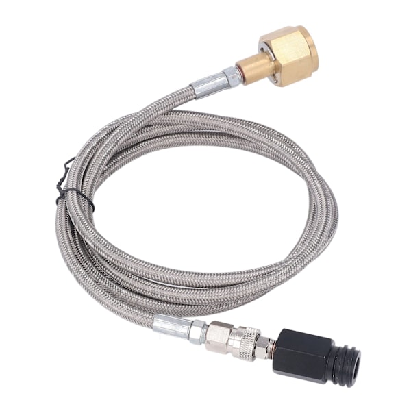 Soda Refill Adapter CO2 Cylinder Cartridge Fill Tank Connector med 60in Slange CGA320 Rustfrit Stålslange