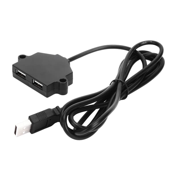 Dobbelt USB-opladningsstik med 1,5 m kabel 5V 1A Multipurpose til telefon, tablet, kamera