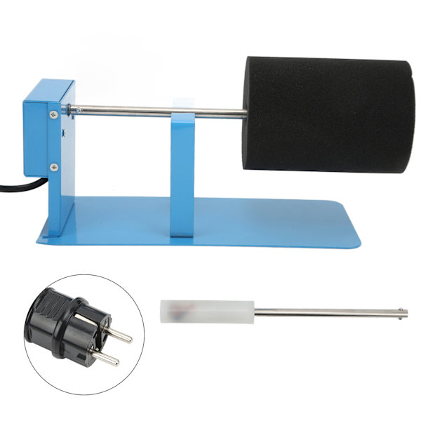 Koppvridare Justerbar Skum Anti Slip Tyst Stabil Aluminiumlegering Blå DIY Äggskal Kopp Svamp Koppvridare EU-kontakt 220V