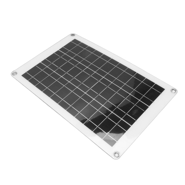 Solpanel-kit polykrystallinsk silicium Vandtæt solpanel Fleksibelt fotovoltaisk panel Dobbelt USB 20W 18V