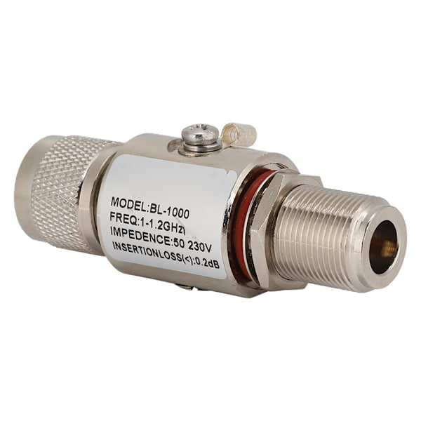 BL-1000 1-1,2 GHz N-hane till N-hona överspänningsskydd Full Band Lightning Arrester Protection