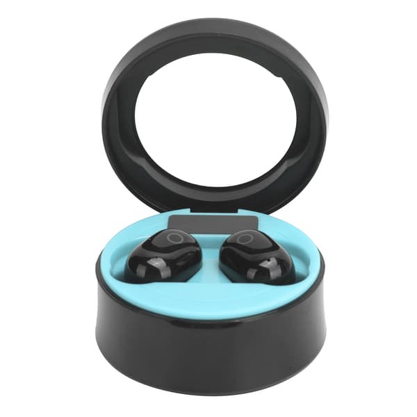 SMS-T10 TWS Trådlösa Bluetooth-hörlurar Uppladdningsbart headset med digital display (blå)