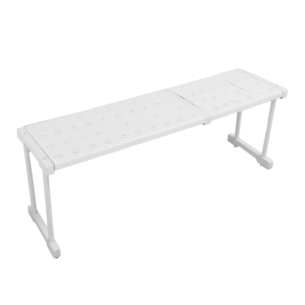 Expanderbar hylla stapelbar 121lb lastbärande avdelare förvaringsställ för garderob skåp skåp längd 67‑88cm / 26.4‑34.6in