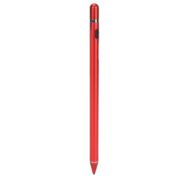 Active Capacitive Stylus USB Lading Kobberspiss Touch Screen Pen for mobiltelefon og nettbrett Rød
