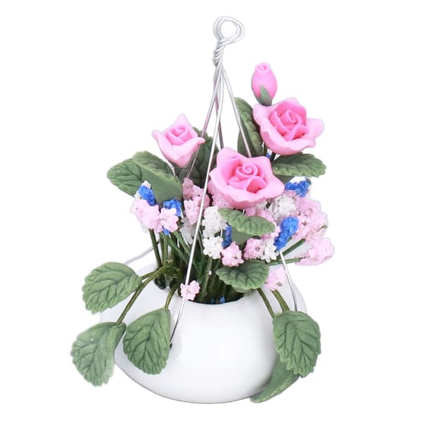 Mini blomsterpotte levende udsøgt 1:12 miniature scene model dukkehus tilbehør til over 3 år