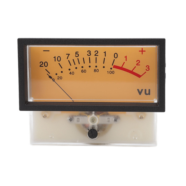 12V Højpræcision VU-meter Header DB Audio Level Header Effektforstærker Level Meter med Baggrundsbelysning 1000UA 50Ω