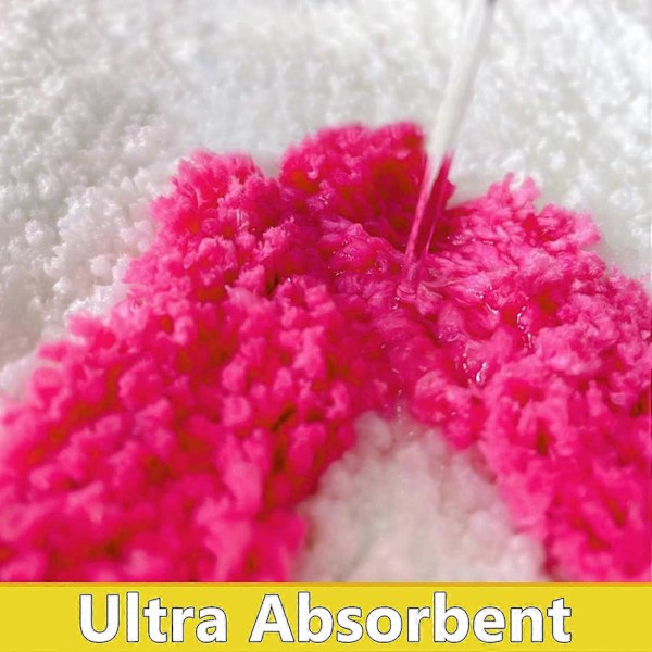 Get Naked Halkfri Badrumsmatta Absorberande Mikrofiber Golvmatta Dörrmatta, Duschmatta för Badrum Kök Dekor Rosa