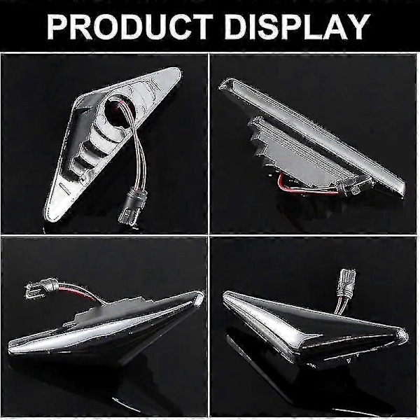 Flytande Sidoblinkers LED Dynamisk Sidomarkeringsblinkers Indikatorlampa För Ford Mondeo 3 Mk3 Focus 1 Mk15.29 2st Dynamisk