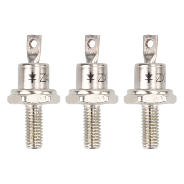 3PCS Likrikterdiod Spiral 25A Järn Hög Hårdhet Spiral Likriktermodul Ersättning för Generator Katod