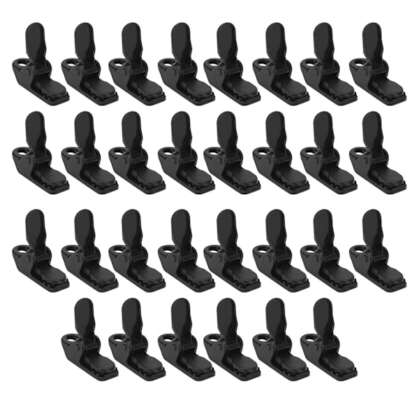30-pack tältmarkis klämma tänder formad baldakin klämma ankare gripper dra åt verktyg utomhus camping vandring kit