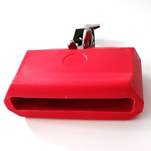 Professionel Jazz Tromme Cowbell Percussion Instrument Rød Plastik