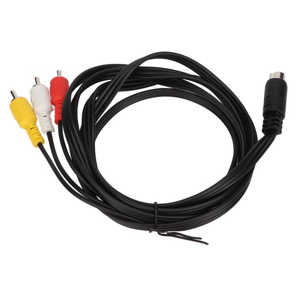 Mini DIN 10-ben til 3 RCA-kabel Han til Han Klart Signal Videoadapterkabel til TV-skærm Projektor 1,8 m