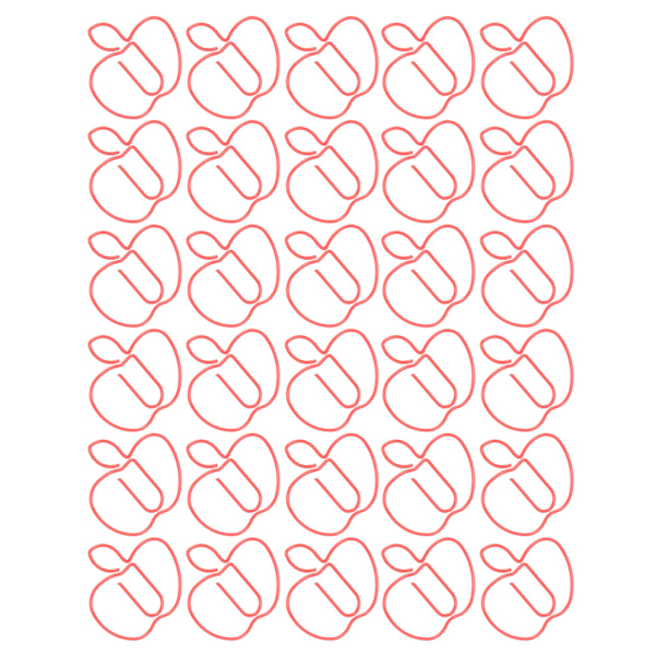 30 stk. Mini Jern Papirclips Bogmærke Klips Fil Notebook Visitkort Holder Kontorartikler